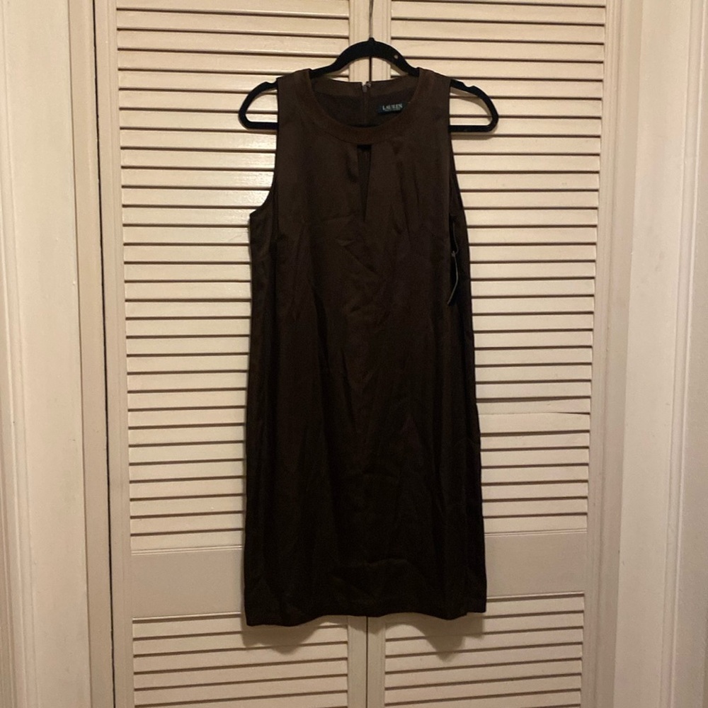 Navy blue shift by Lauren.    (163)
